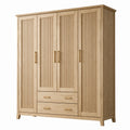 Armadio a 4 Ante in Legno di Rovere Chiaro