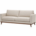 Divano in legno e poliestere beige